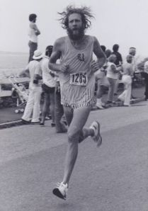 Assistant manager Jason all in at 1978 Falmouth Road Race