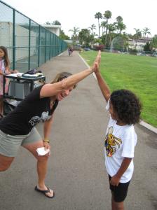 High Five from the Coach