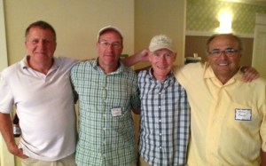 GBTC alums (l - r) Randy Thomas, Brad Hurst, Bob Hodge, Mike Roche