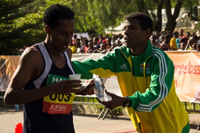 Haile Man's a Water Stop