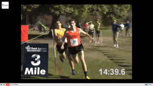 John Dressel leads eventual champion Grant Fisher heading for home (courtesy Letsrun.com)