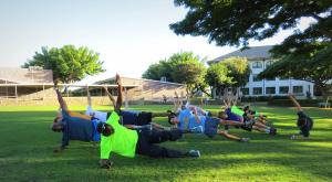 Warming up with planks