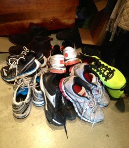 shoe pile