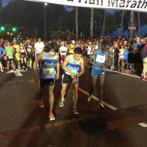 Isabella Ochichi starts with top Hawaiin male runners