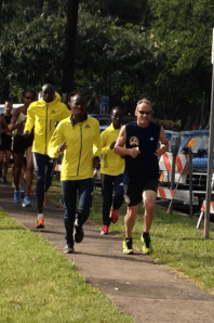 Leading Kapiolani Park training run