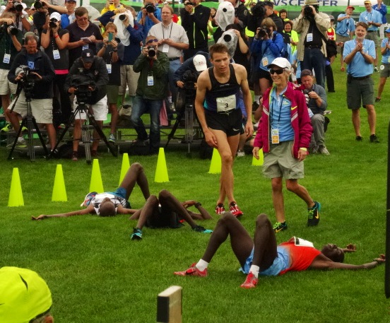 How hard is the effort, you might wonder?  This picture tells the tale.  Joanie remembers the feeling well.