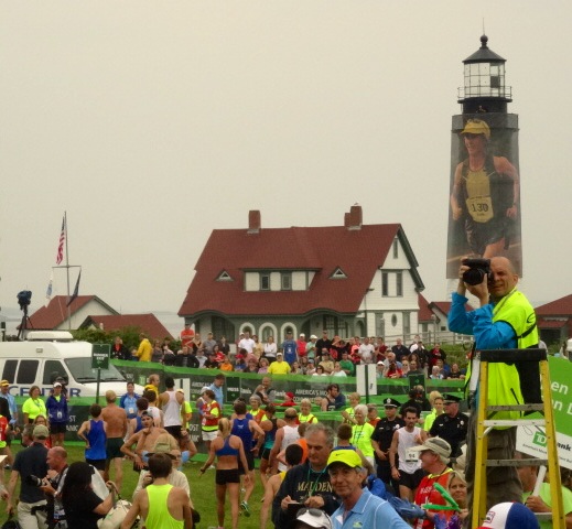 The coast of Maine greets the 6000+ finishers at Fort Williams Park at one of road running's most iconic finishes.  