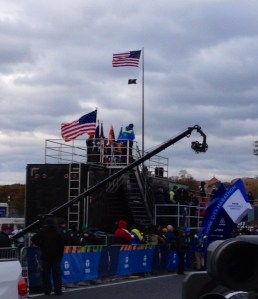 On the bridge before the start