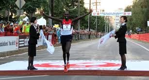 Former marathon world-record holder Wilson Kipsang winning Honolulu 2012