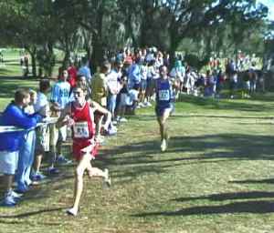 Ritz pulls away from Webb at 2000 Foot Locker XC