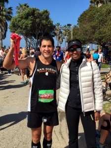 Coach T with marathon PR Mo Jabbari
