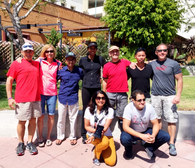 Team Toya: Mike & Jeanine; Mahesh; Coach Toya; Chris; Sy & Brian; (front row) Janaki; Mo 