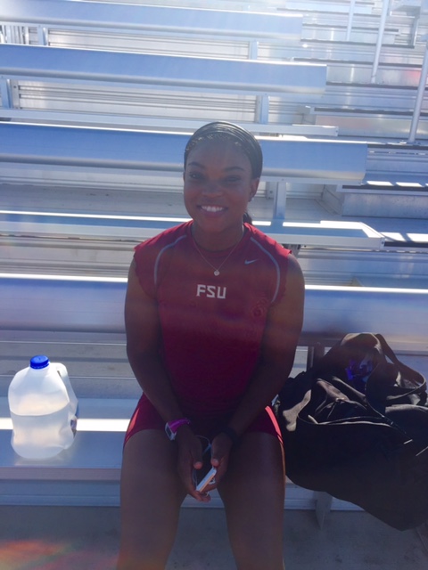 Charlene saw a flyer for the meet at the base gym where she now is a body builder. 