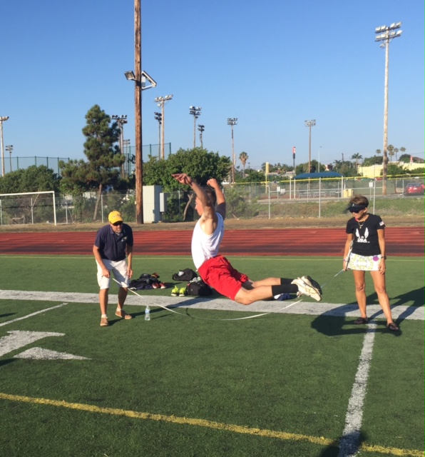 Had to show 4th place finisher Christopher Siewart who jumped 9' 8