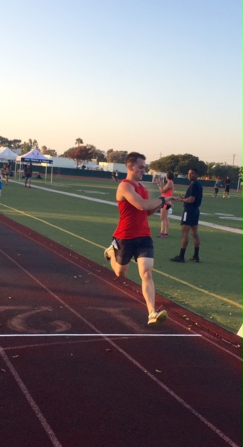 Men's mile champ Jonathan Schiefen, a Buffalo, New Yorker, now a corpsman at the Naval Medical Center in San Diego. 