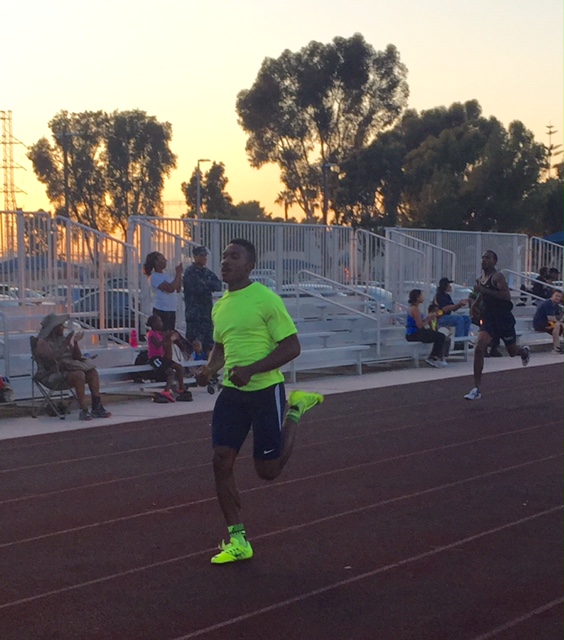 Oronde 22.98 in 220 yard dash.