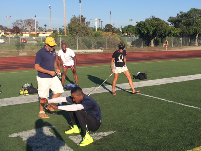 His winning leap, 10' 5