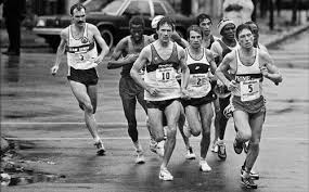 Old school: Chicago `84 lead pack at 20 miles before Steve Jones began his surge to a world record