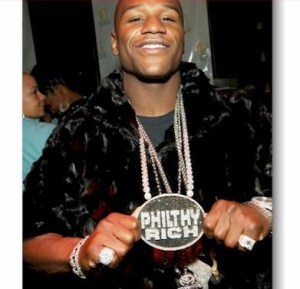 "Money" Mayweather bling