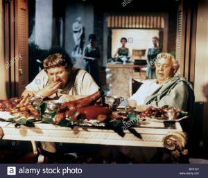 PETER USTINOV, CHARLES LAUGHTON Film 'SPARTACUS' (1960) Directed By STANLEY KUBRICK 06 October 1960 