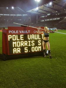 Sandi Morris goes 5 meters!