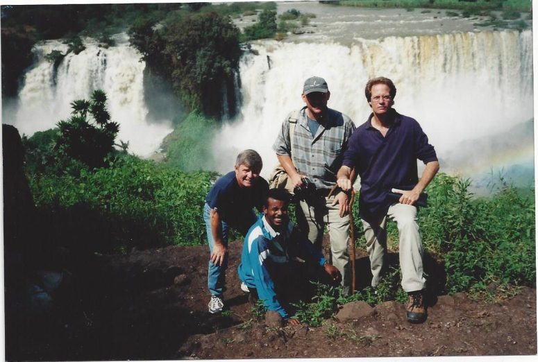 With Mike Long Rich Jayne and guide) at Tis Abay Falls in Bahir Dar, Ethiopia