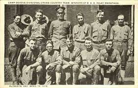 Boston Marathon 1918 Military Relay Camp Devins Team